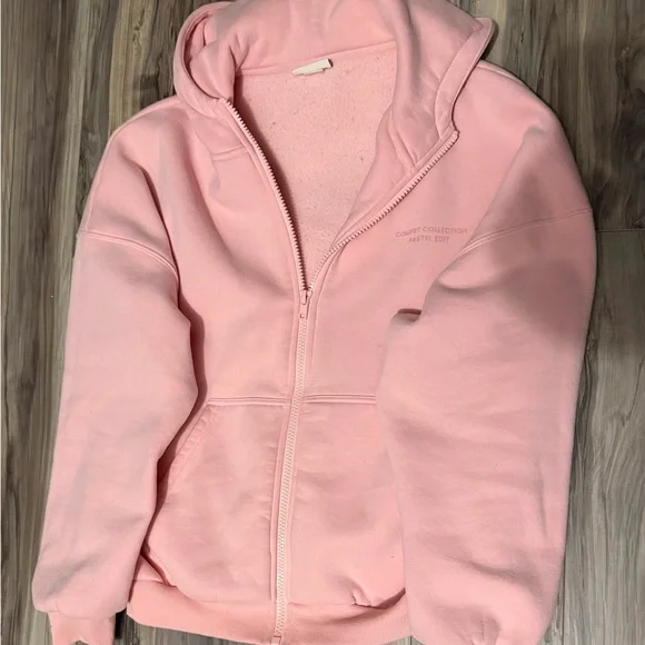 Comfrt Pastel Collection Zip-Up Hoodie & Straight Leg Sweatpants Set – Small - Picture 2 of 6